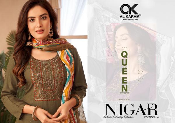 AlKaram Nigar Vol-4 – Exclusive Embroidery Dress Material